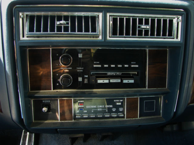 1987 Blue Cadillac Brougham Sedan