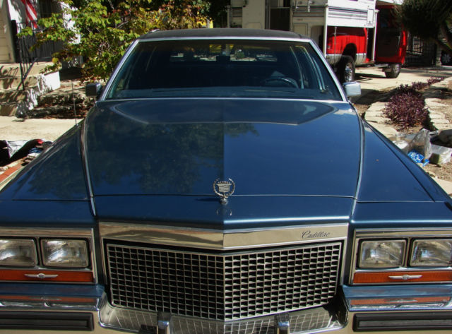 1987 Blue Cadillac Brougham Sedan