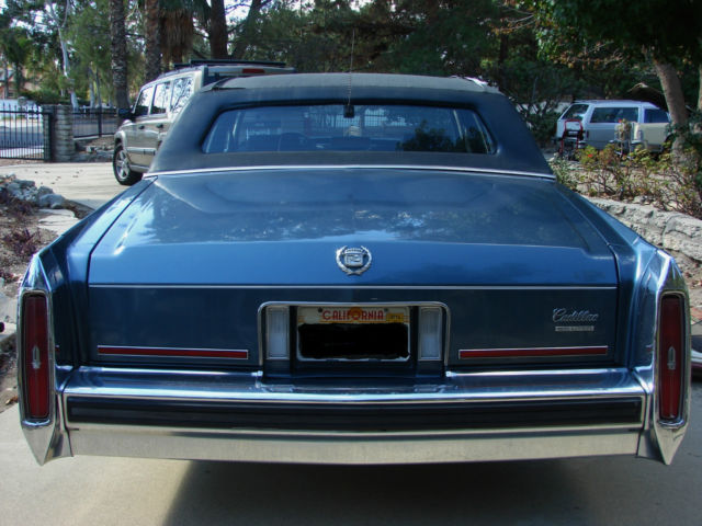 1987 Blue Cadillac Brougham Sedan