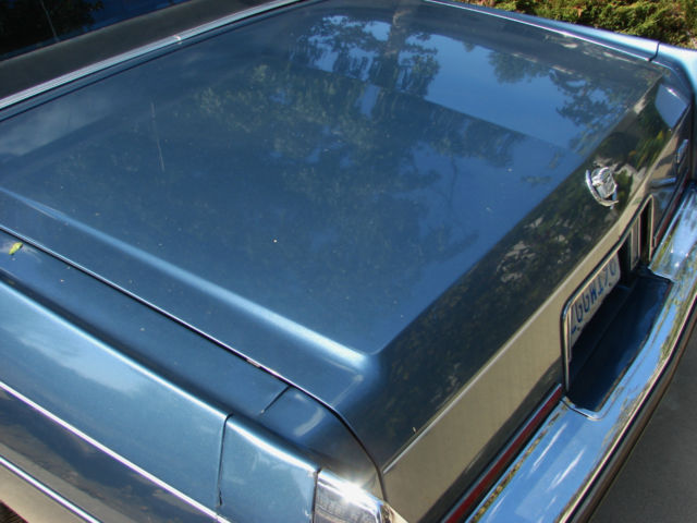 1987 Blue Cadillac Brougham Sedan
