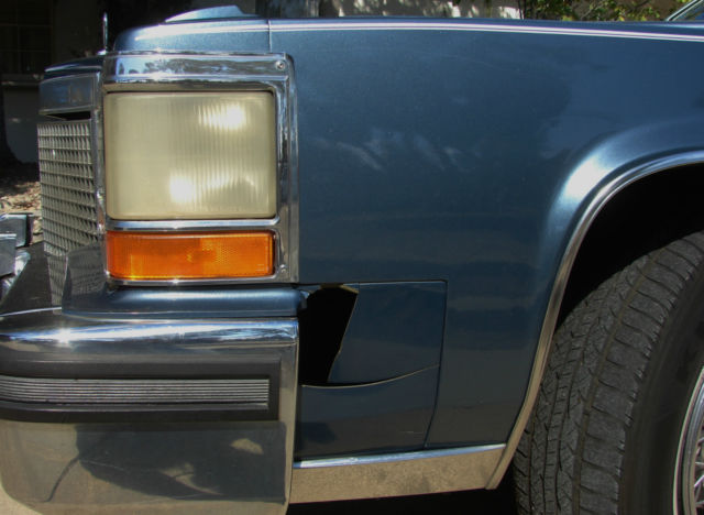 1987 Blue Cadillac Brougham Sedan