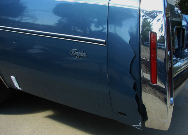 1987 Blue Cadillac Brougham Sedan