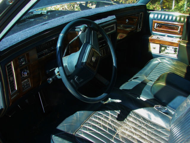 1987 Blue Cadillac Brougham Sedan