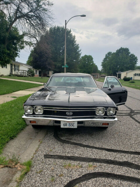 1968 Black Chevrolet El Camino Coupe