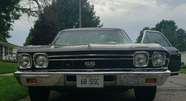 1968 Black Chevrolet El Camino Coupe