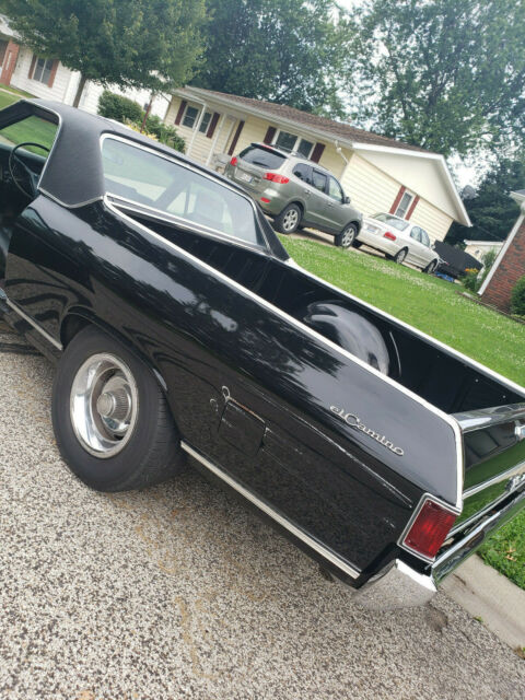 1968 Black Chevrolet El Camino Coupe