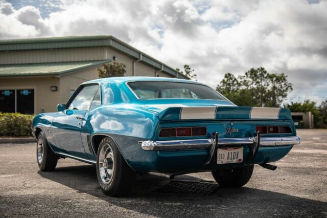 1969 Blue Chevrolet Camaro