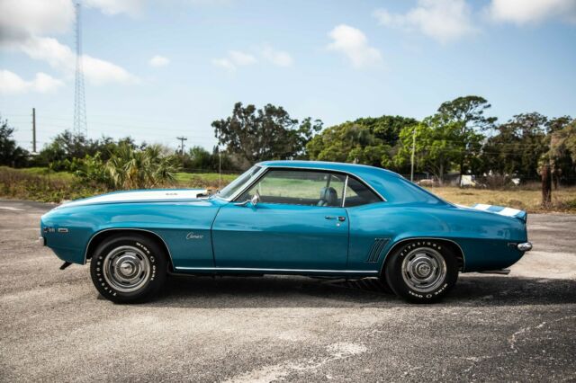 1969 Blue Chevrolet Camaro