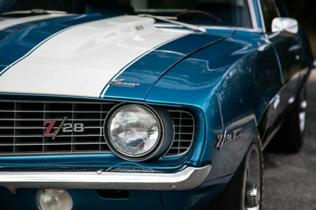 1969 Blue Chevrolet Camaro