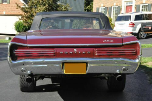 1966 Burgundy Pontiac GTO Convertible