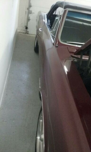 1966 Burgundy Pontiac GTO Convertible