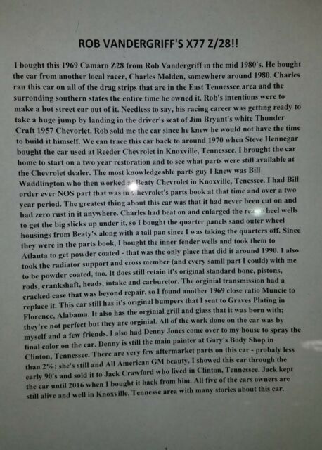 1969 Red Chevrolet Camaro