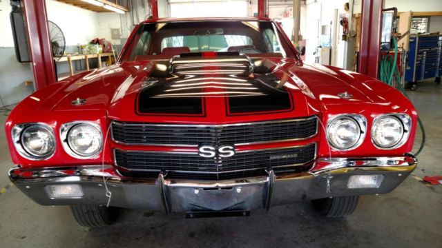 1970 Red Chevrolet Chevelle Coupe
