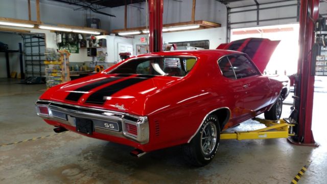 1970 Red Chevrolet Chevelle Coupe
