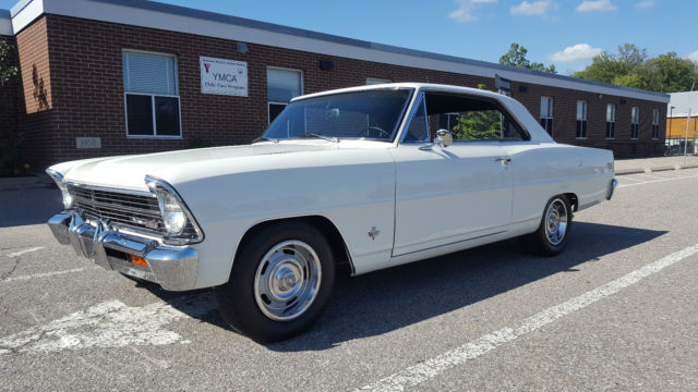 1967 White Chevrolet Nova Coupe