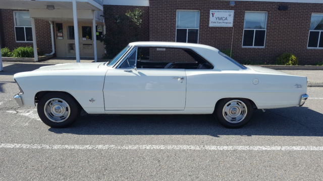 1967 White Chevrolet Nova Coupe