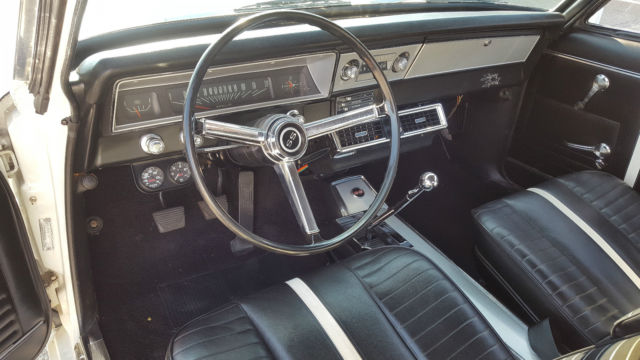 1967 White Chevrolet Nova Coupe