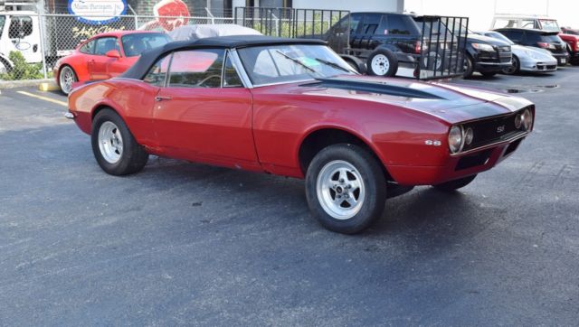 1967 Red Chevrolet Camaro Convertible