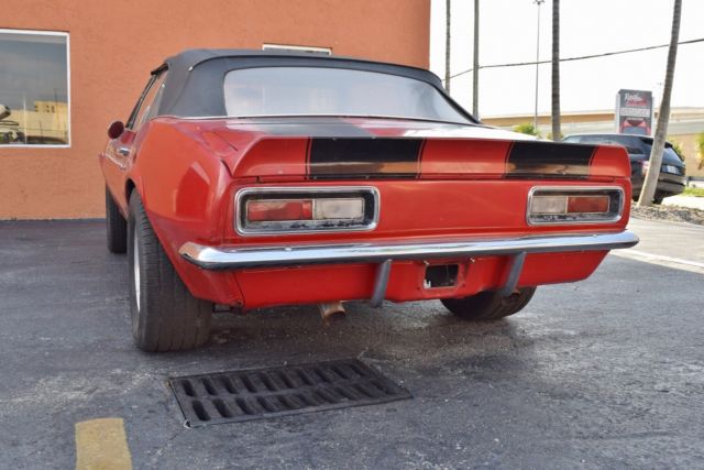 1967 Red Chevrolet Camaro Convertible