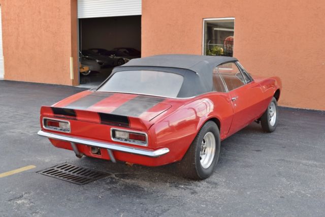 1967 Red Chevrolet Camaro Convertible