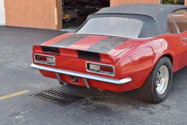 1967 Red Chevrolet Camaro Convertible