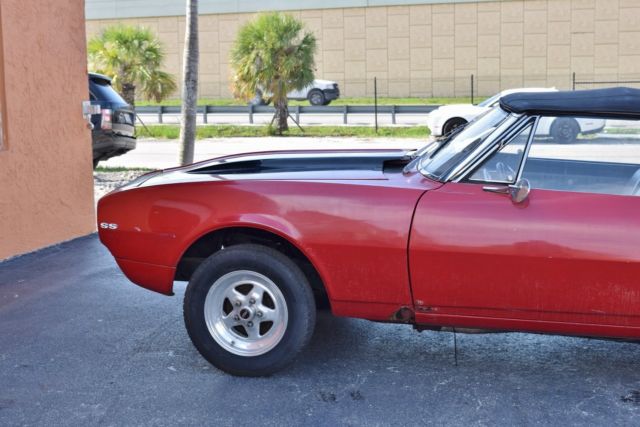 1967 Red Chevrolet Camaro Convertible