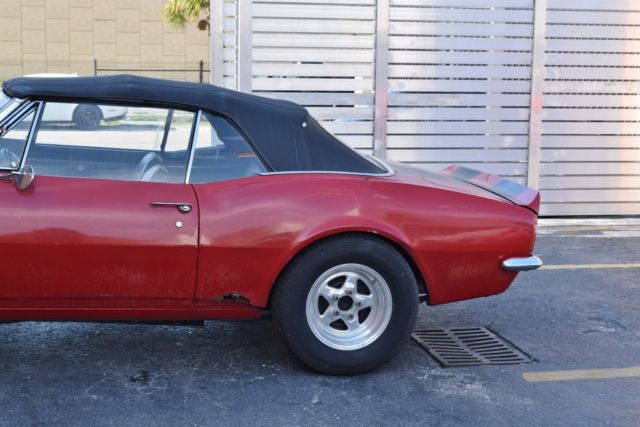 1967 Red Chevrolet Camaro Convertible