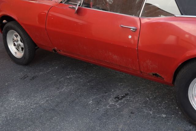 1967 Red Chevrolet Camaro Convertible