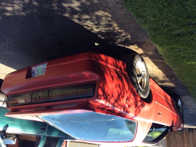 1987 Red Pontiac Trans Am 2 dr