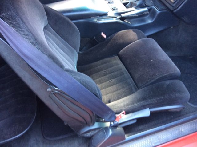 1987 Red Pontiac Trans Am 2 dr