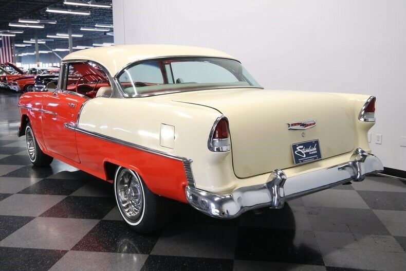 1955 Red Chevrolet Bel Air/150/210 Hardtop