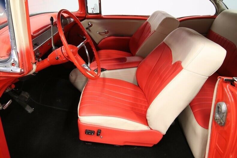 1955 Red Chevrolet Bel Air/150/210 Hardtop