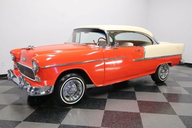 1955 Red Chevrolet Bel Air/150/210 Hardtop