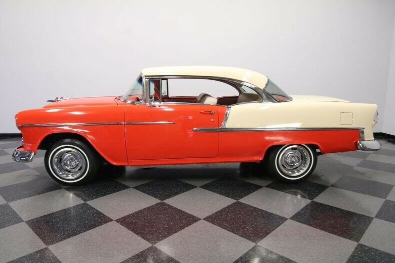 1955 Red Chevrolet Bel Air/150/210 Hardtop