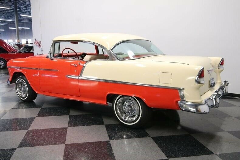 1955 Red Chevrolet Bel Air/150/210 Hardtop
