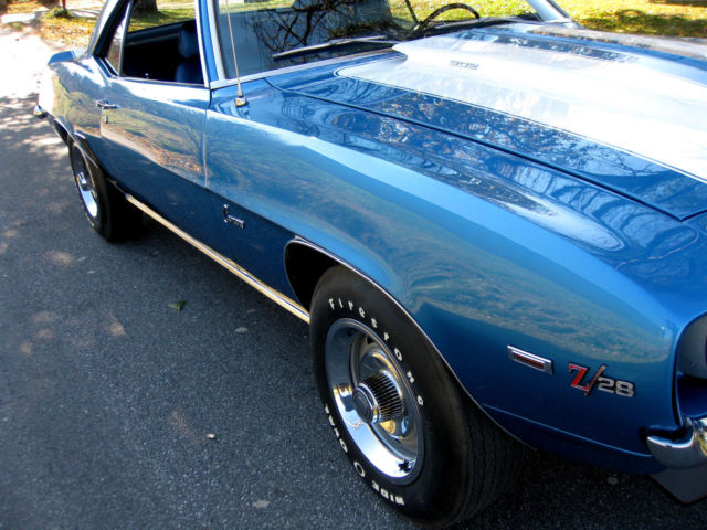 1969 Blue Chevrolet Camaro Coupe