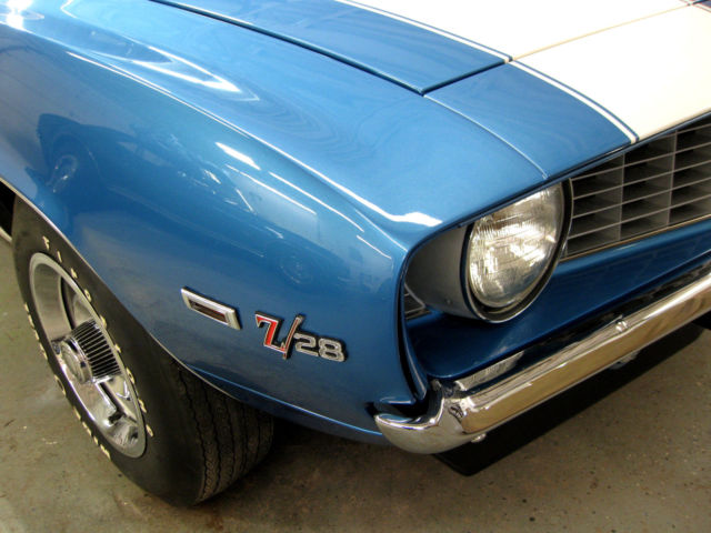 1969 Blue Chevrolet Camaro Coupe