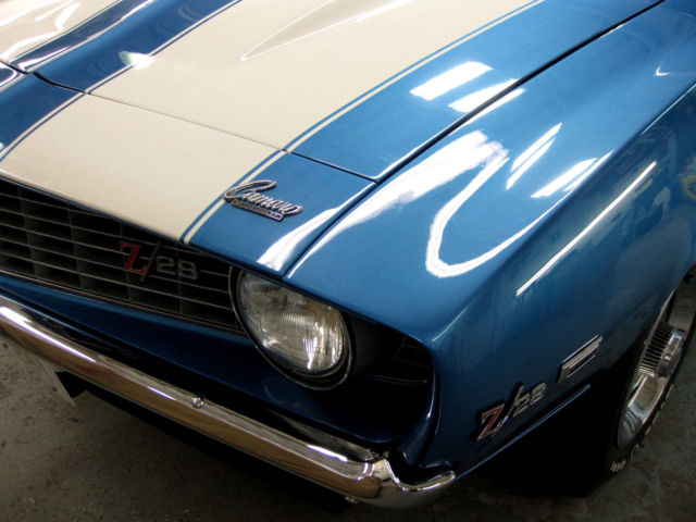 1969 Blue Chevrolet Camaro Coupe