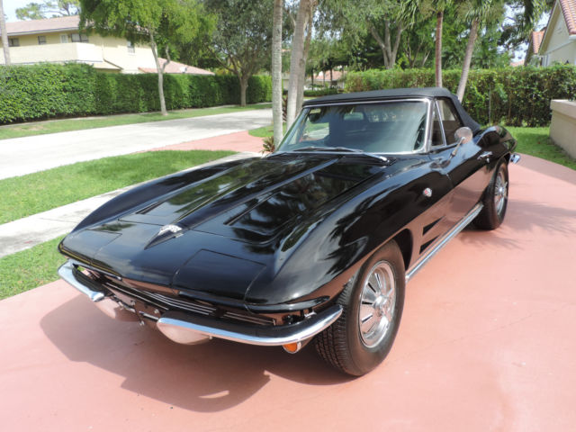 1964 Black Chevrolet Corvette Convertible