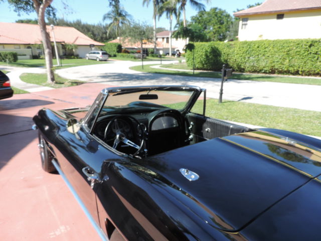 1964 Black Chevrolet Corvette Convertible