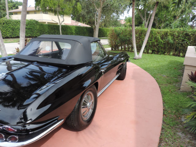1964 Black Chevrolet Corvette Convertible