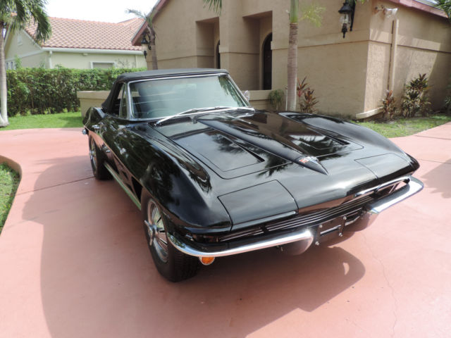 1964 Black Chevrolet Corvette Convertible