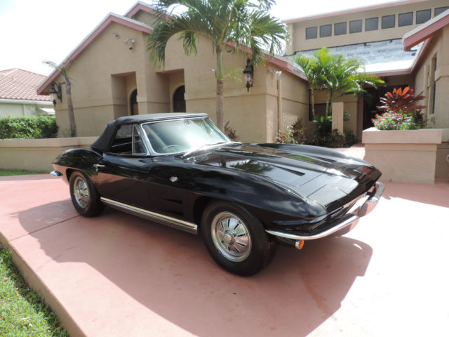 1964 Black Chevrolet Corvette Convertible