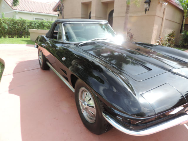 1964 Black Chevrolet Corvette Convertible