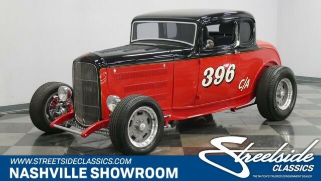 1932 Red Ford 5-Window Coupe