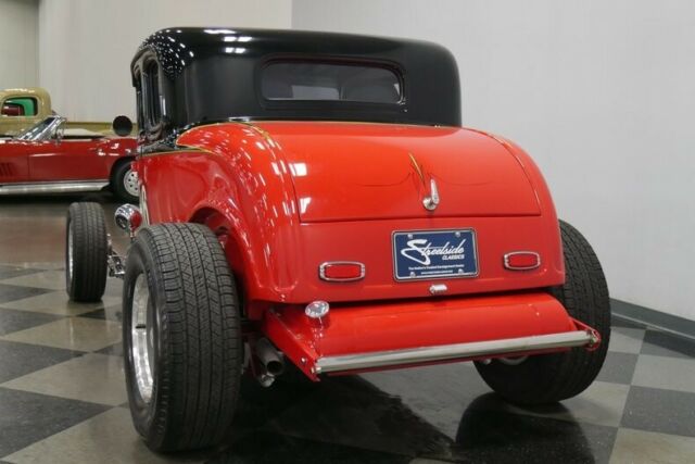 1932 Red Ford 5-Window Coupe