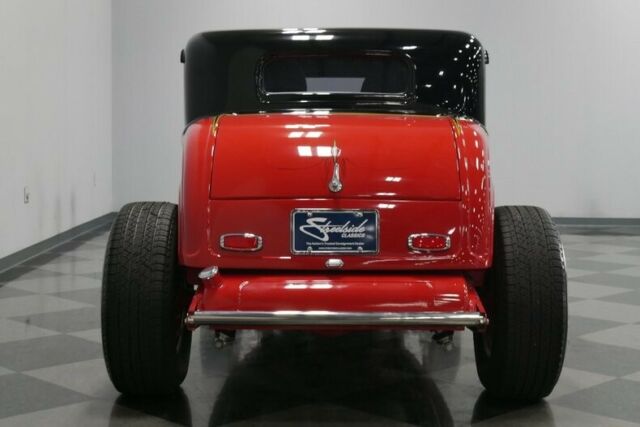 1932 Red Ford 5-Window Coupe