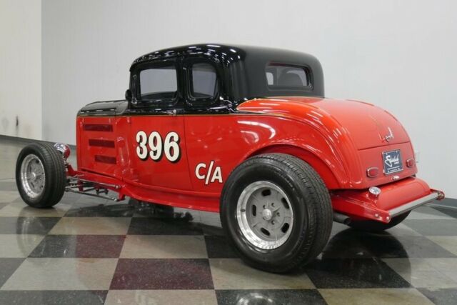 1932 Red Ford 5-Window Coupe
