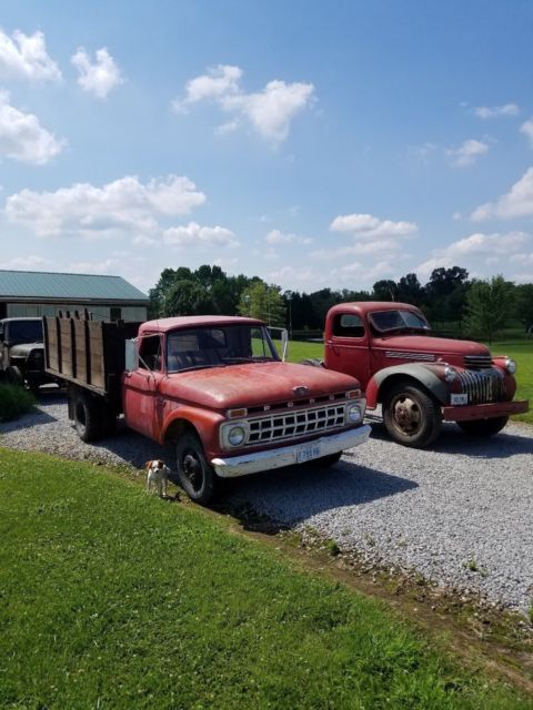 1965 Red Ford F-350 Cab & Chassis