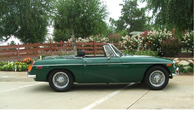 1973 Green MG MGB Convertible